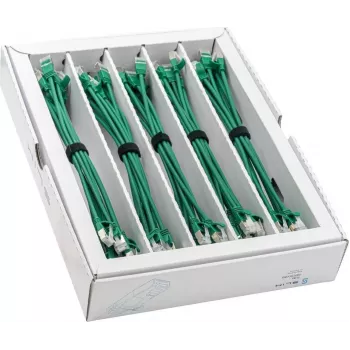 Wirewin SLIM-LS-K6A 0.15 GN 50 - Cat6a U/FTP Slim Ethernet -patchkaapeli, 0,15 m, vihreä, 50 kpl:n pakkaus