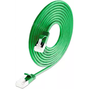 Wirewin SLIM-LS-K6A 0.15 GN 50 - Cat6a U/FTP Slim Ethernet -patchkaapeli, 0,15 m, vihreä, 50 kpl:n pakkaus