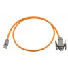 Wirewin teollinen Cat.6A S/FTP PUR -patchkaapeli, 5 m, oranssi, IP67 RJ45 PKW-I1-SF-K6A-PUR 5.0 OR