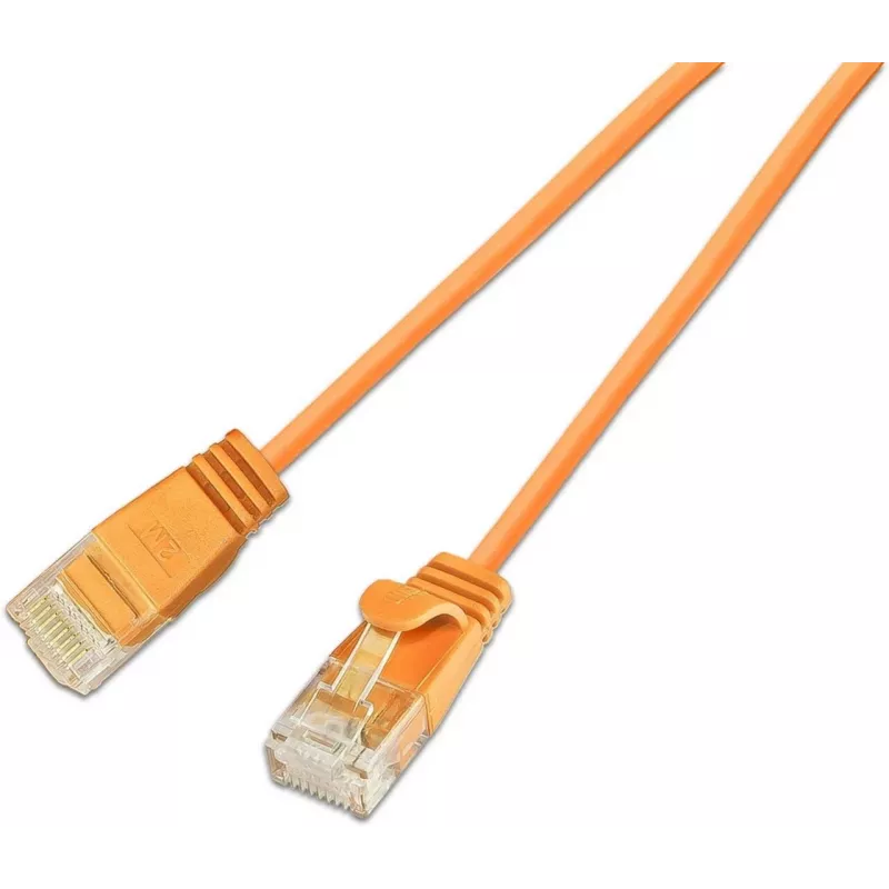 Wirewin SLIM KAT6A 10 Gigabit Light -patchkaapeli pyöreä U/UTP Ø3,6 mm oranssi 0,15 m (SLIM-L-UU-K6A 0.15 OR)