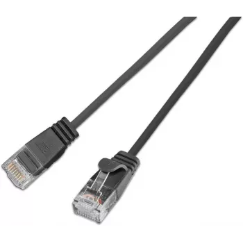 Wirewin Cat6a U/UTP Slim Ethernet -patchkaapeli 0,25 m musta SLIM-L-UU-K6A 0.25 BK