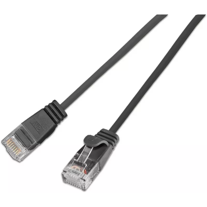 Wirewin Cat6a U/UTP Slim Ethernet -patchkaapeli 0,25 m musta SLIM-L-UU-K6A 0.25 BK