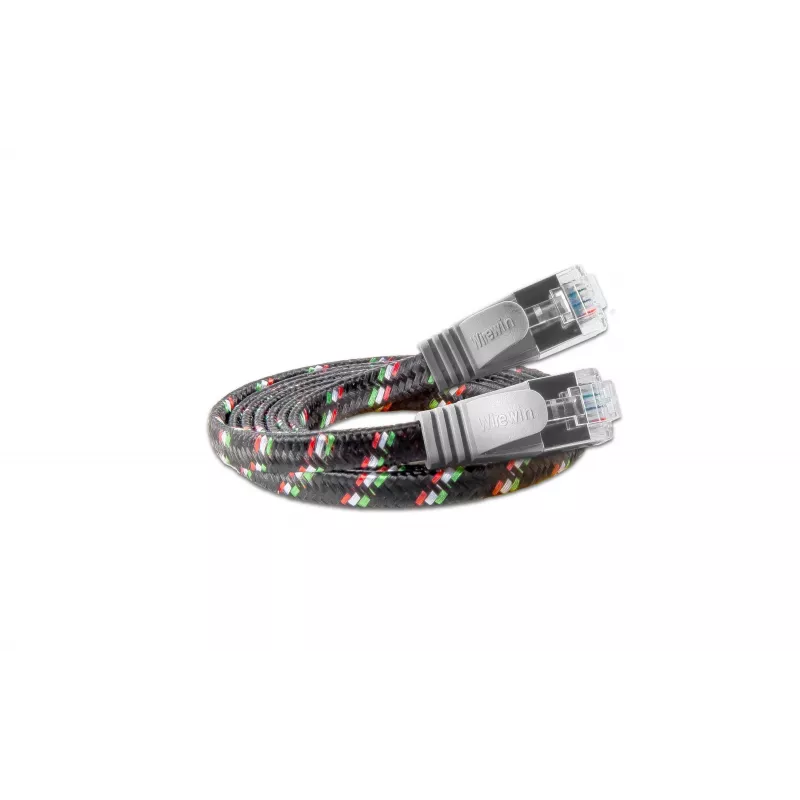Wirewin Cat.6 SLIM-Tough F/FTP -patchkaapeli, 10 m, harmaa PKW-TOUGH-STP-K6 10.0