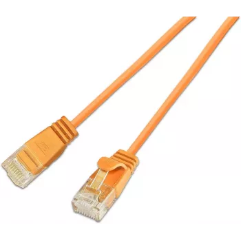 Wirewin SLIM CAT6A 10 Gigabit Light -patchkaapeli pyöreä, U/UTP, Ø 3,6 mm, oranssi (SLIM-L-UU-K6A 1.0 OR)