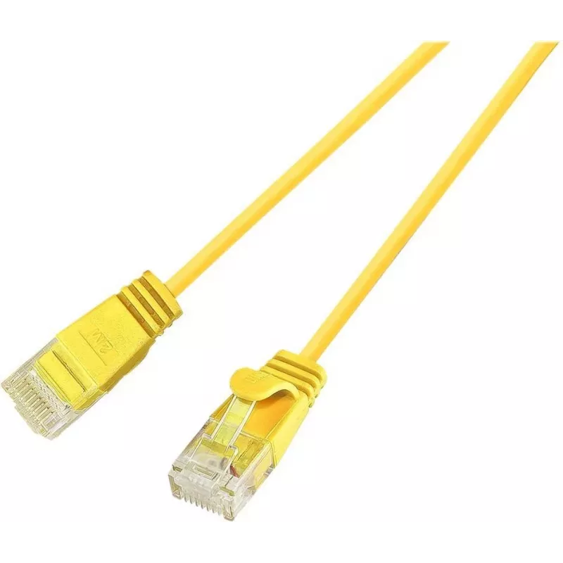 Wirewin Cat.6 SLIM-Light -patchkaapeli U/UTP 7,5 m keltainen PKW-LIGHT-K6 7.5 GE