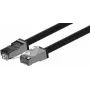 Wirewin ulko-CAT6A S/FTP -patchkaapeli, 5 m, musta, PUR-vaippa, Anti-UV PKW-OUT-SF-K6A-PUR 5.0