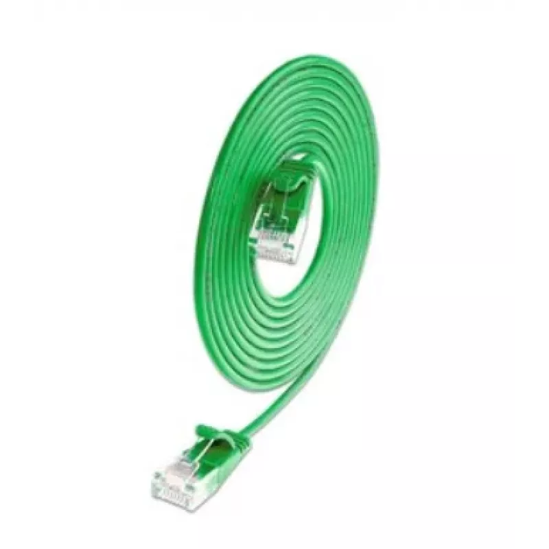 Wirewin SLIM KAT6A 10 Gigabit Light -patchkaapeli pyöreä, U/UTP, Ø 3,6 mm, vihreä (SLIM-L-UU-K6A 1.5 GN)