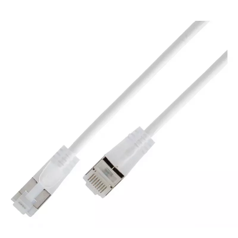 Wirewin SLIM KAT6A 10 Gigabit Light -verkkokaapeli pyöreä, U/UTP, Ø 3,6 mm, valkoinen (SLIM-L-UU-K6A 7.5 WT)