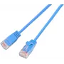 Wirewin SLIM KAT6A 10 Gigabit Light -verkkokaapeli pyöreä, U/UTP, Ø 3,6 mm, sininen (SLIM-L-UU-K6A 3.0 BL)