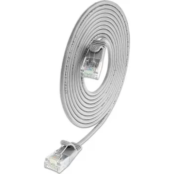 Wirewin SLIM Cat6A 10 Gigabit Light -verkkokaapeli pyöreä, U/UTP, Ø 3,6 mm, harmaa (SLIM-L-UU-K6A 2.0)