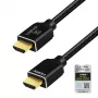 LogiLink HDMI-kaapeli A/M–A/M 8K/60Hz 48Gbps metalli nylon sertifioitu musta 2m
