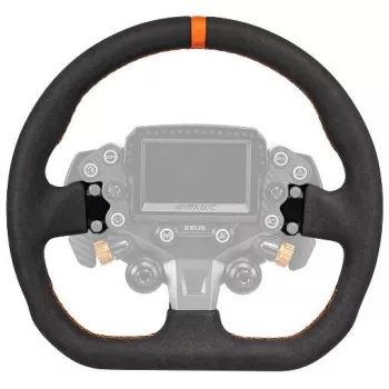 Simagic ZS-320CD Alcantara ratin kehä, 320mm, D-muoto, 6x70mm PCD, ilman napaa