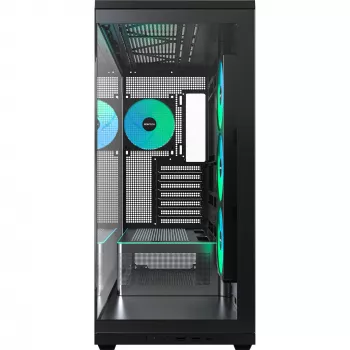 MONTECH TG3 PC-kotelo, Tempered Glass x2, musta