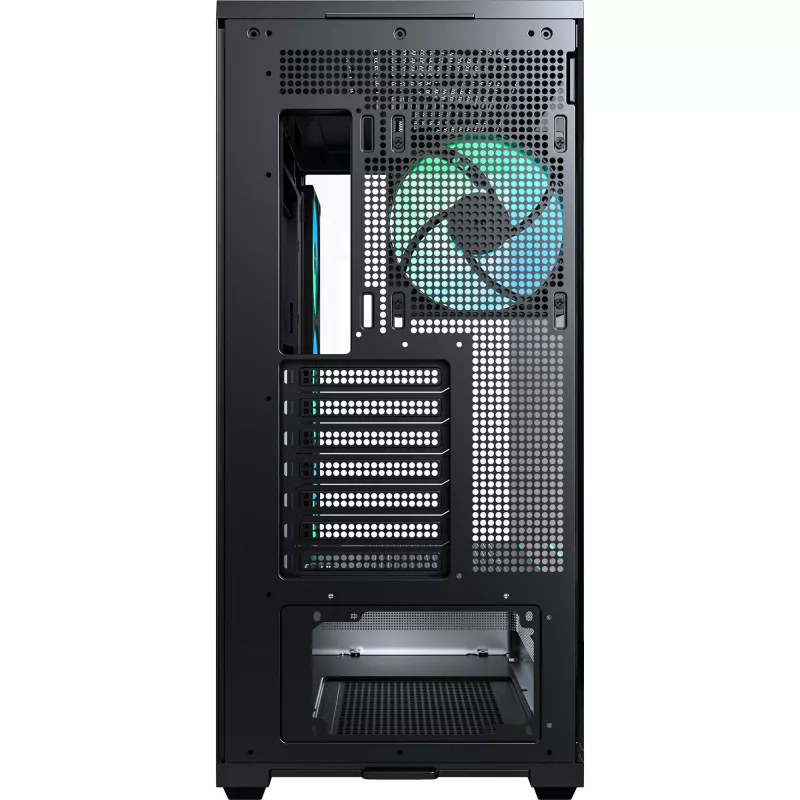 MONTECH TG3 PC-kotelo, karkaistu lasi x2, musta