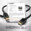 LogiLink HDMI-kaapeli 8K/60 Hz 48 Gbps metalli nylon sertifioitu musta 1 m