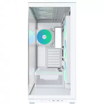 MONTECH TG3 PC-kotelo, karkaistu lasi x2, valkoinen