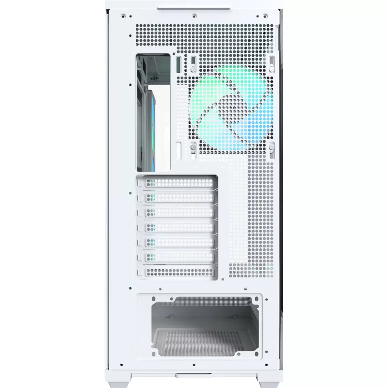 MONTECH TG3 PC-kotelo, karkaistu lasi x2, valkoinen