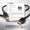 LogiLink HDMI-kaapeli, A/M - A/M, 8K/60 Hz, 48 Gbps, metalli, nylon, sertifioitu, musta, 3 m