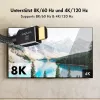 LogiLink HDMI-kaapeli, A/M - A/M, 8K/60 Hz, 48 Gbps, metalli, nylon, sertifioitu, musta, 3 m