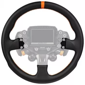 Simagic ZS-330RR nahkainen ratin kehä, 330 mm, punaiset saumat, ilman napaa