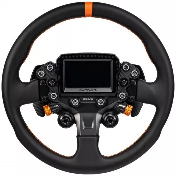 Simagic ZS-330RR nahkainen ratin kehä, 330 mm, punaiset saumat, ilman napaa
