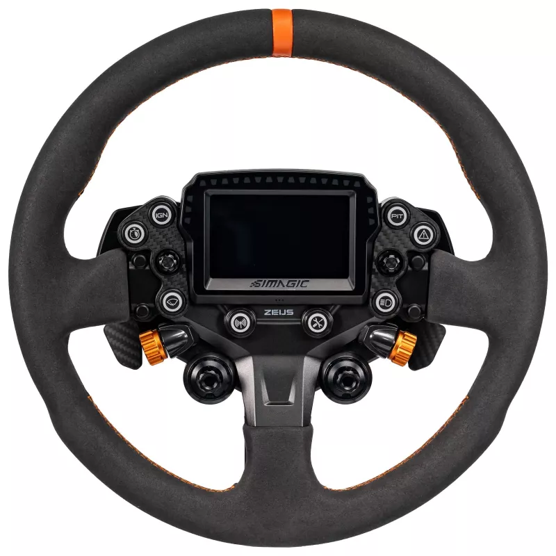 Simagic ZS-330RR Alcantara-ratin kehä, 330 mm, ilman napaa