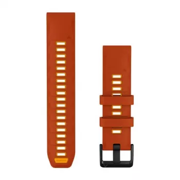 Garmin QuickFit 22 kellon ranneke, silikoni, Autumn Orange/Spark Orange