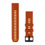 Garmin QuickFit 22 kellon ranneke, silikoni, Autumn Orange/Spark Orange
