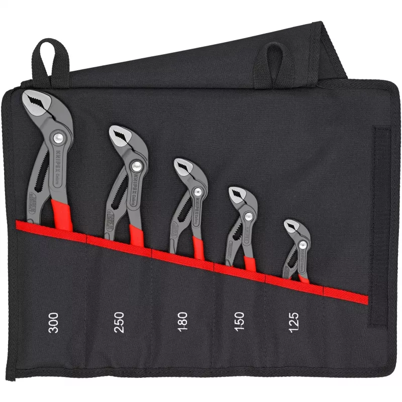 KNIPEX Cobra vesipumppupihdit 5-osainen sarja taittopussissa 00 19 55 S5