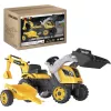 Smoby Builder Max polkutraktori perävaunulla, keltainen