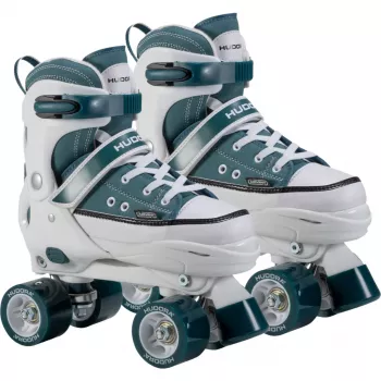 HUDORA rullaluistimet koko 28-31, 2-in-1 inline & quad, sininen/valkoinen sneaker-tyyli