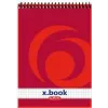 herlitz x.book kierrekansio A5 ruudullinen punainen - 50 arkkia 110536
