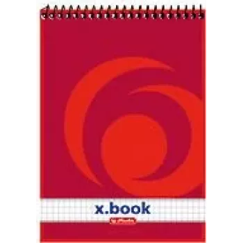 herlitz x.book kierrekansio A5 ruudullinen punainen - 50 arkkia 110536