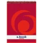 herlitz x.book kierrekansio A5 ruudullinen punainen - 50 arkkia 110536