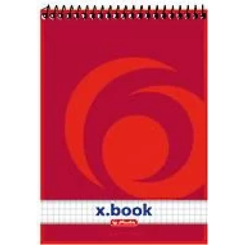 herlitz x.book kierrekansio A5 ruudullinen punainen - 50 arkkia 110536