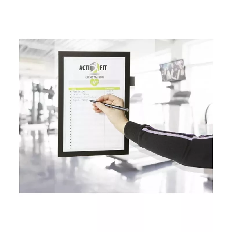 DURABLE DURAFRAME NOTE A4 magneettinen infokehys, musta 499301