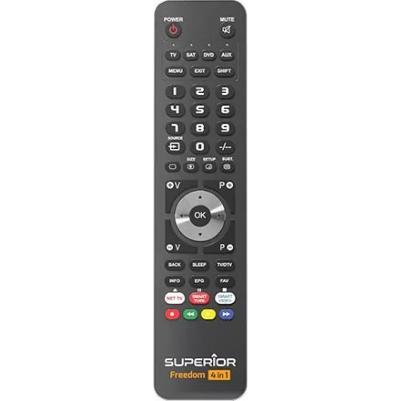 Superior Electronics Freedom yleisohjelmoitava kaukosäädin musta SUPTUB003