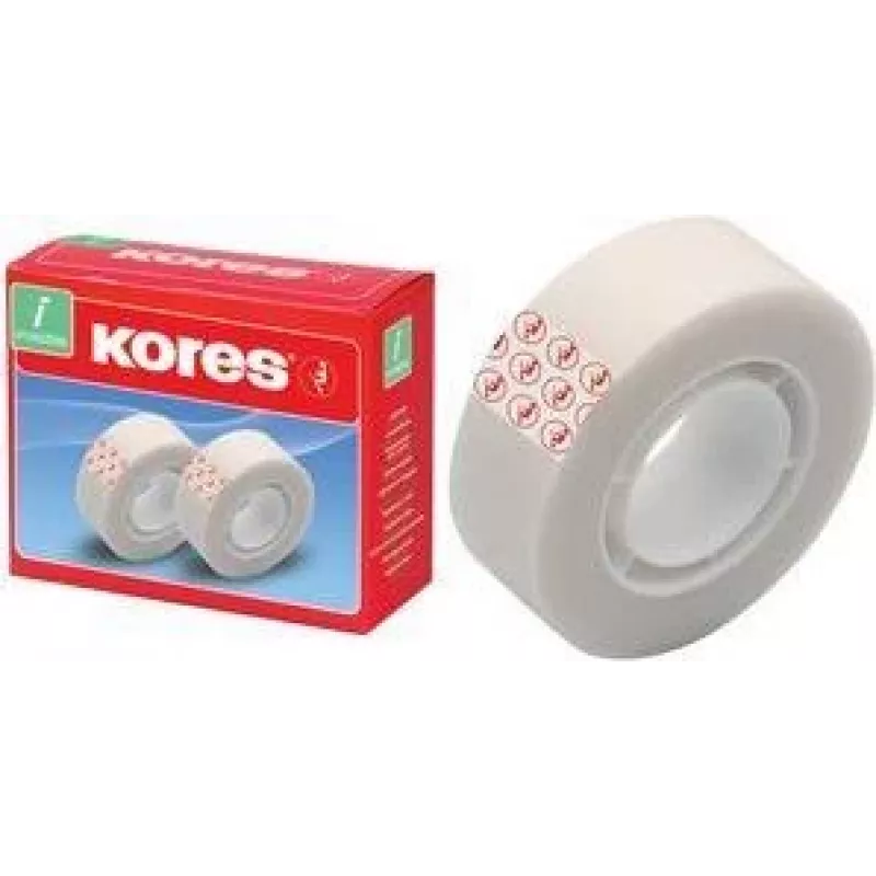 Kores näkymätön teippi 12 mm x 33 m matta, kirjoitettava, varjoton, 24 rullaa K53302