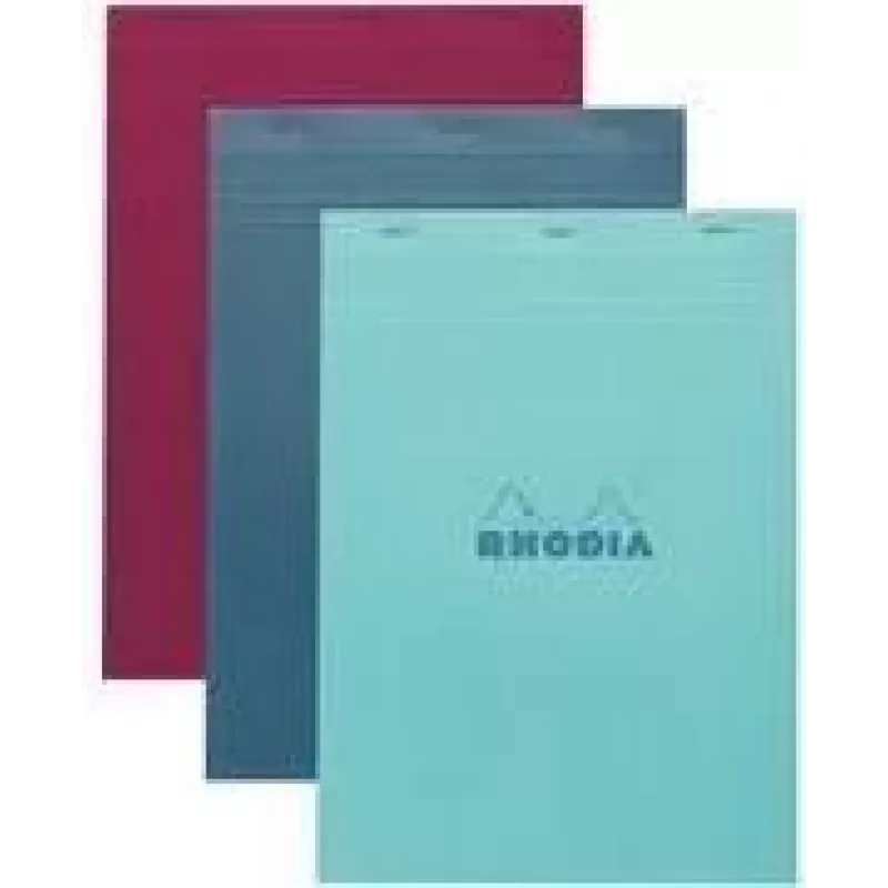 Rhodia No. 18 A4 ruudullinen muistikirja, eri värejä, 5 kpl:n pakkaus 18100C