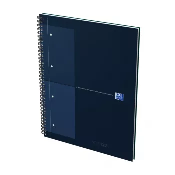Oxford International College muistikirja A4+ ruudullinen hardcover kierresidonta 80 arkkia 400191240