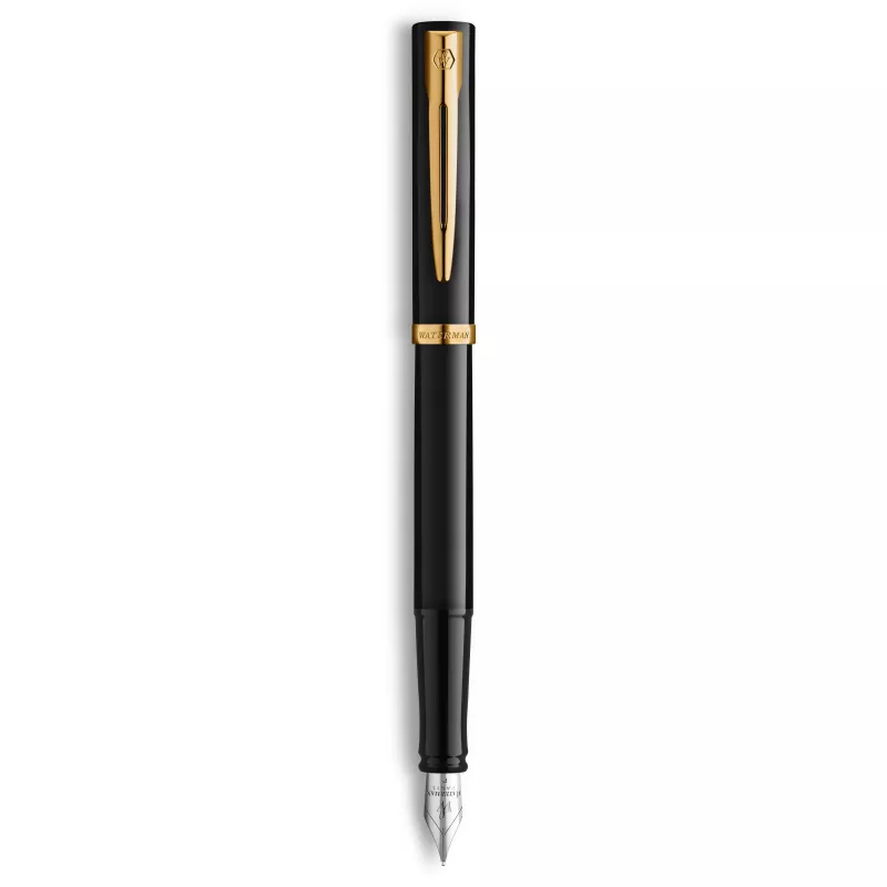 Waterman Allure Impression täytekynä, musta kultaisin heloin, keskikokoinen kärki 2225500