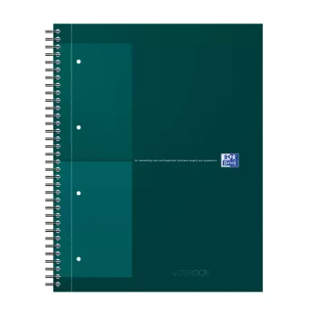 Oxford International collegelehtiö muistikirja, DIN A4+, ruudullinen, hardcover, kierresidonta, 80 arkkia 400191242