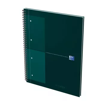 Oxford International collegelehtiö muistikirja, DIN A4+, ruudullinen, hardcover, kierresidonta, 80 arkkia 400191242