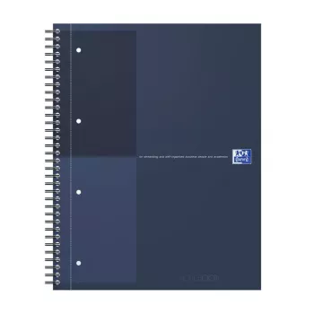 Oxford International collegelehtiö muistikirja, DIN A4+, viivoitettu, hardcover, kierresidonta, 80 arkkia, 1 kpl (400194458)
