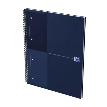 Oxford International collegelehtiö muistikirja, DIN A4+, viivoitettu, hardcover, kierresidonta, 80 arkkia, 1 kpl (400194458)