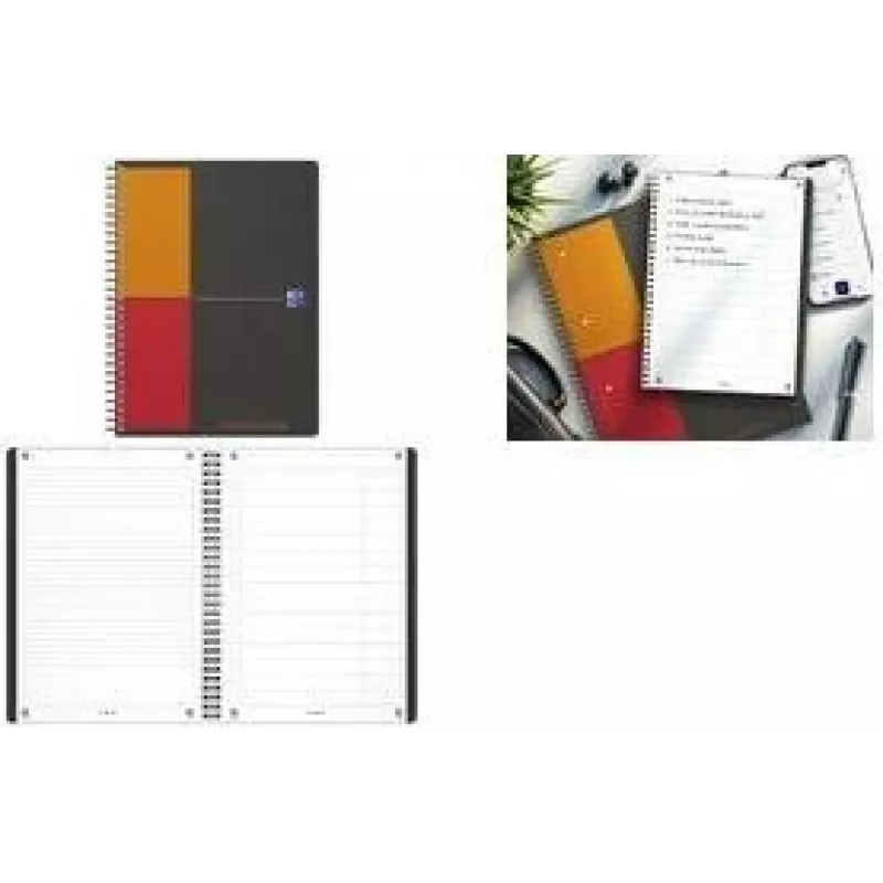 Oxford International Task Manager kierremuistikirja B5 80 arkkia sininen 400202295