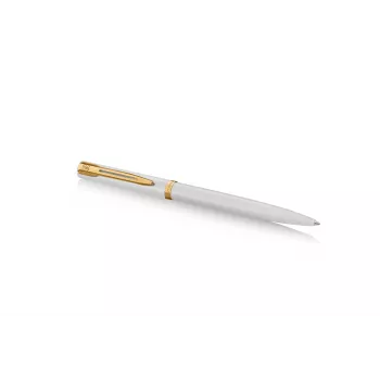 Waterman Allure Impression kuulakärkikynä, valkoinen lakka, kultakoriste, keskikokoinen sininen muste 2225511