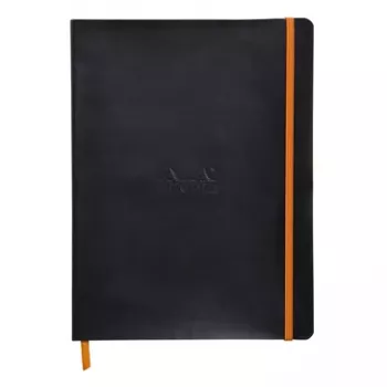 RHODIA RHODIARAMA muistikirja B5 viivoitettu musta tekonahka 80 arkkia 117502C