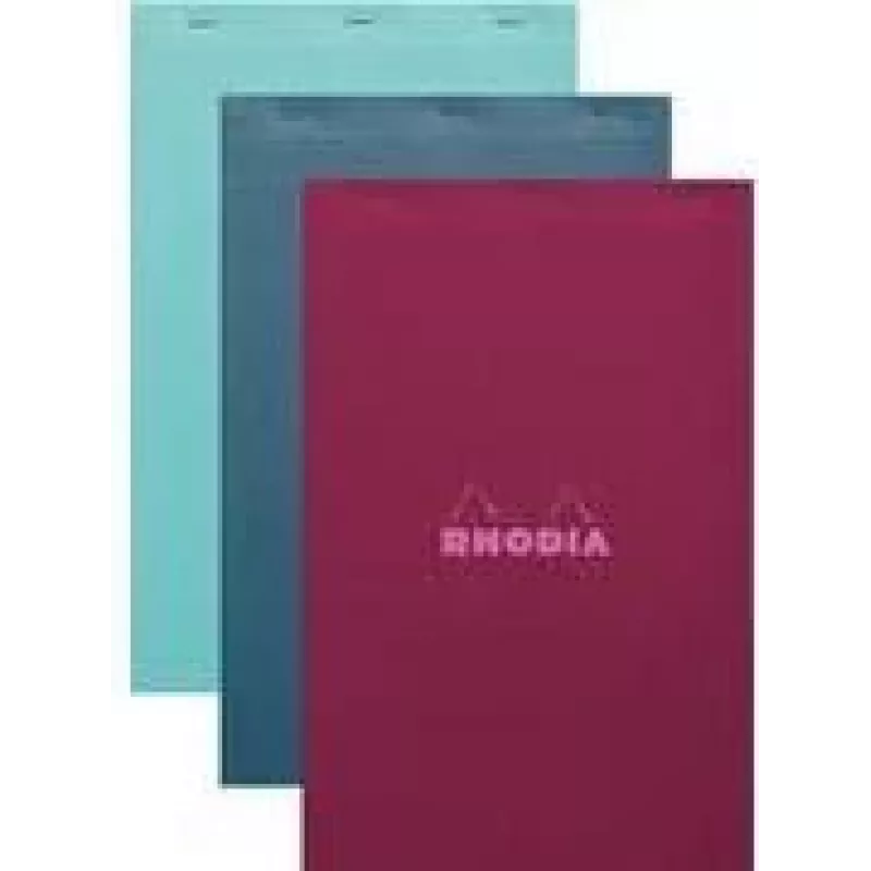 Rhodia No. 19 A4+ ruudullinen muistilehtiö, eri värejä, 5 kpl:n pakkaus 19100C