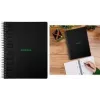 RHODIA GREENBOOK College Block A4+ viivoitettu musta (80 arkkia) 119923C